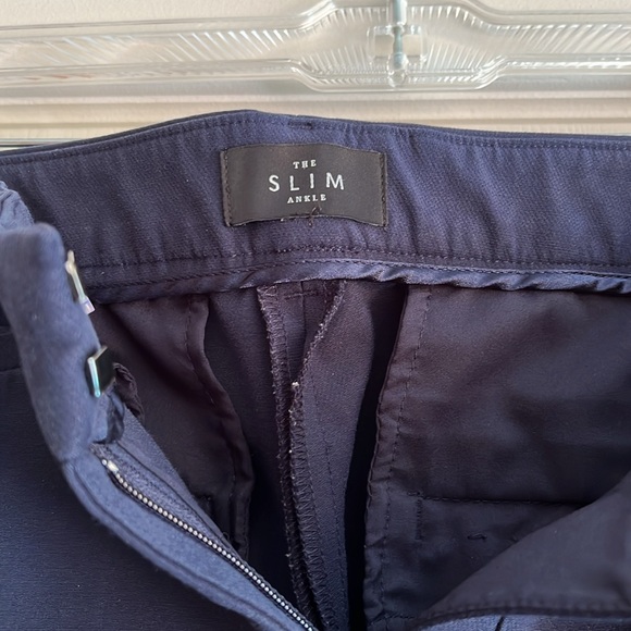 White House Black Market The Slim Ankle Navy dress pants - Picture 2 of 3